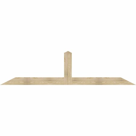 Ekena Millwork Portland Rough Sawn Timber Gable Bracket, Douglas Fir, 108"W x 27"H x 2"D x 6"F, 6/12 Pitch GBW108X27X0206POR00RDF